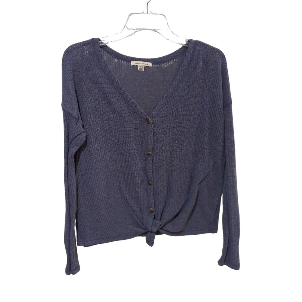 American Eagle Button Front Knit Top, EUC, XS